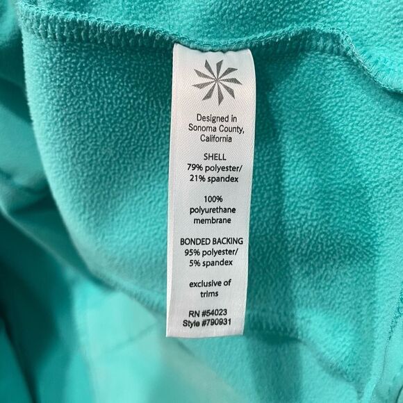 Athleta Women’s Turquoise Blue Softshell Jacket - Picture 7 of 14